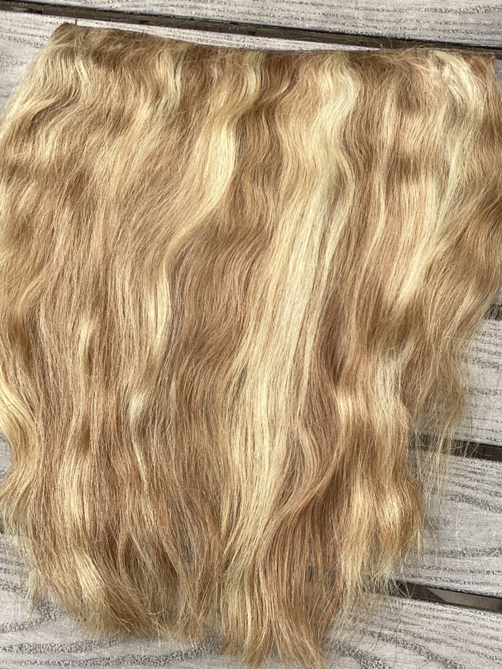 Halcouture F622 15"Layered  Halo Hair Extension Warm Brown Highlights